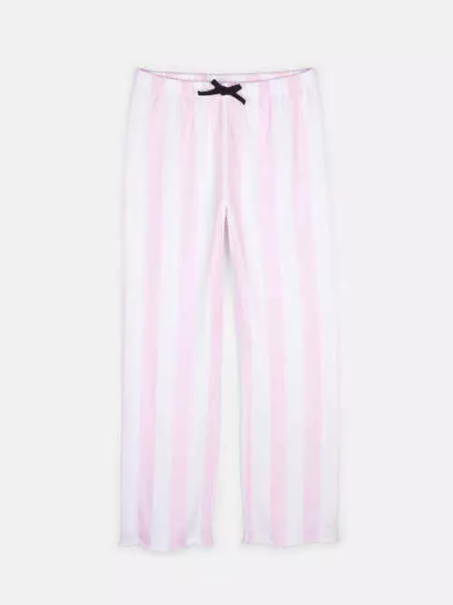 Памучни панталони за пижама на райета