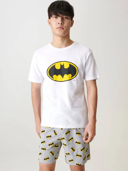 Удобна мъжка къса стилна пижама Sinsay с мотив на Батман
