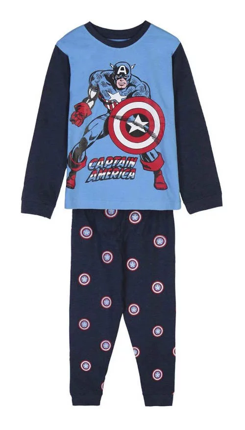 Синя детска пижама Marvel Капитан Америка